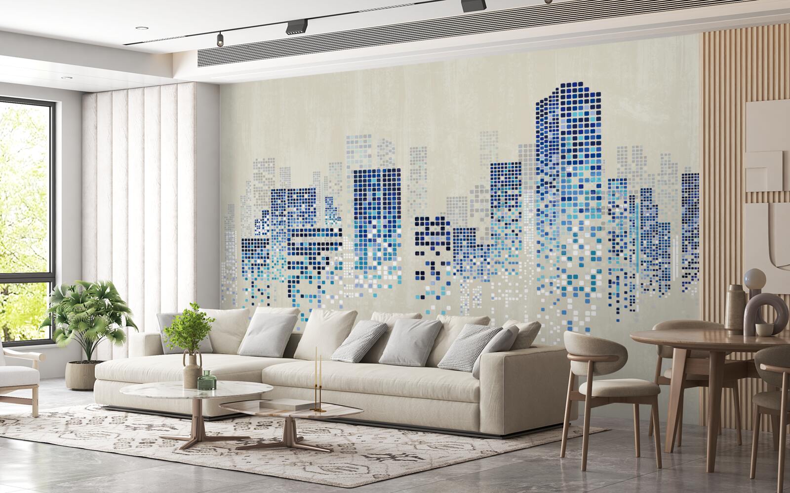 Fototapeta moderné budovy s perforáciou