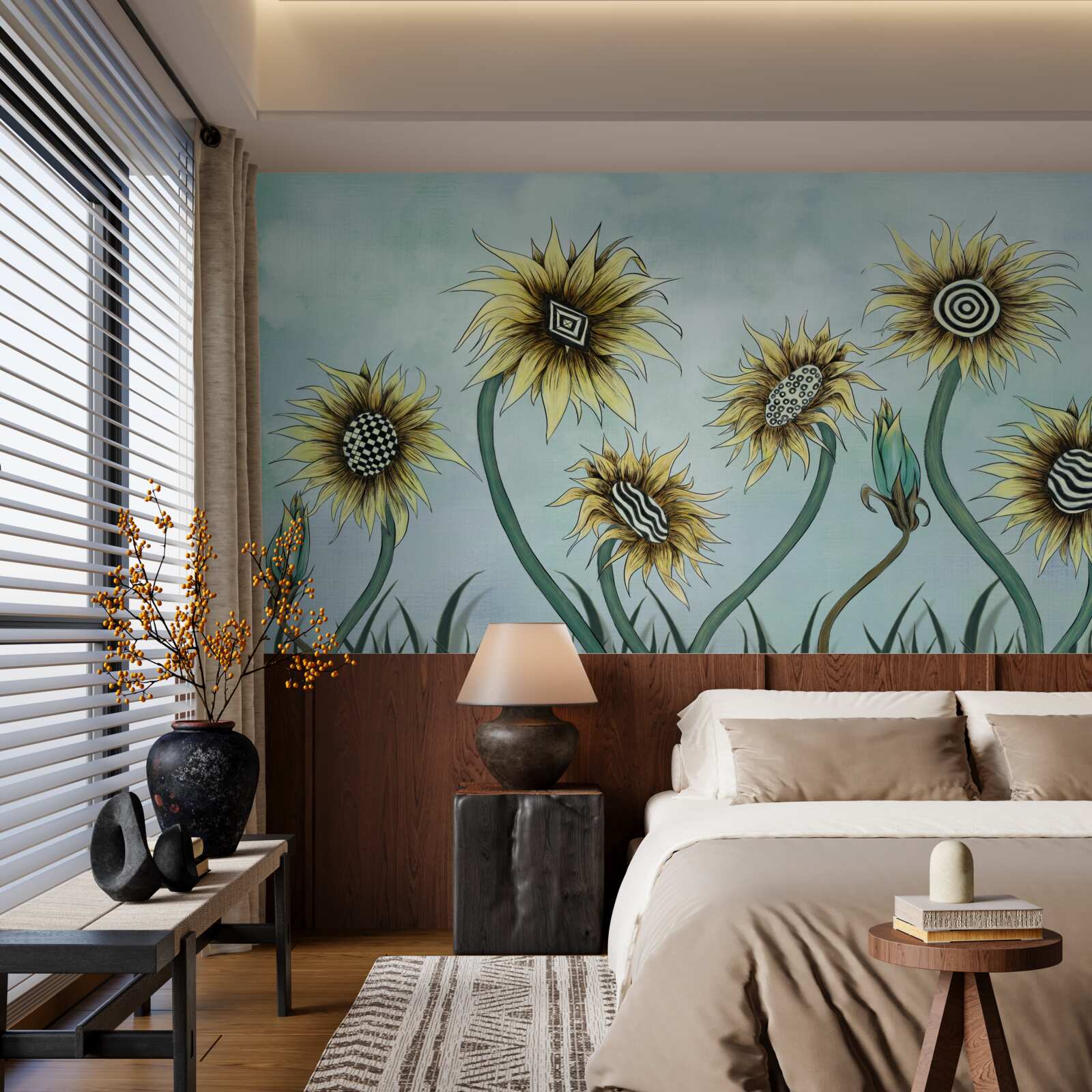 Fototapeta úžasné zlaté púčiky