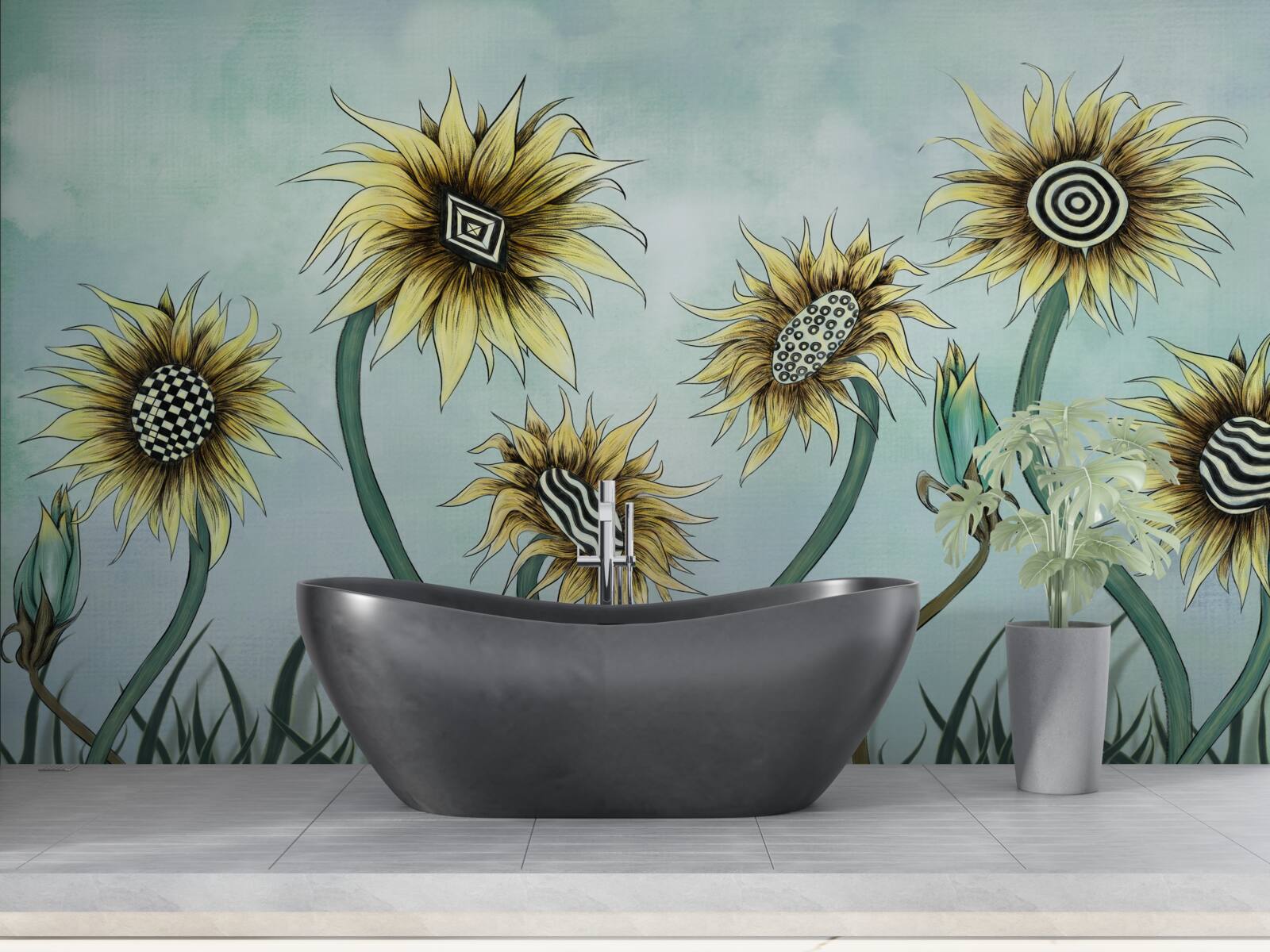 Fototapeta úžasné zlaté púčiky