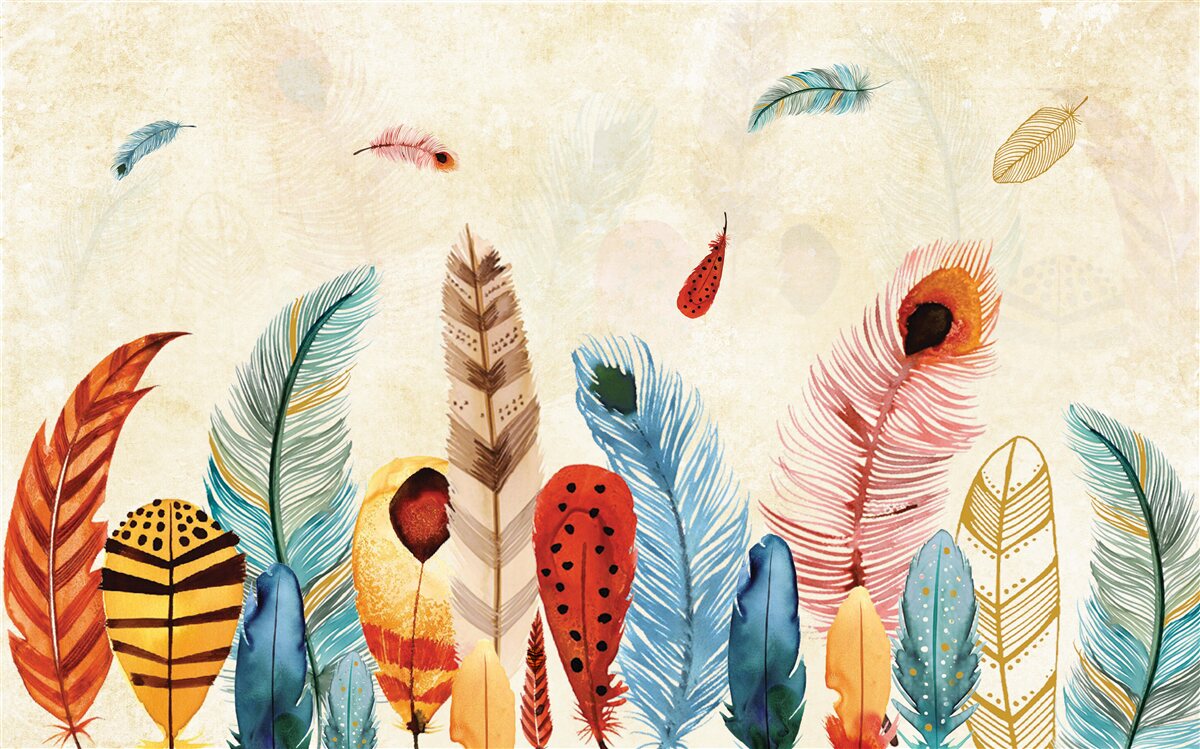 Fototapeta kmeňové ozdobné perie