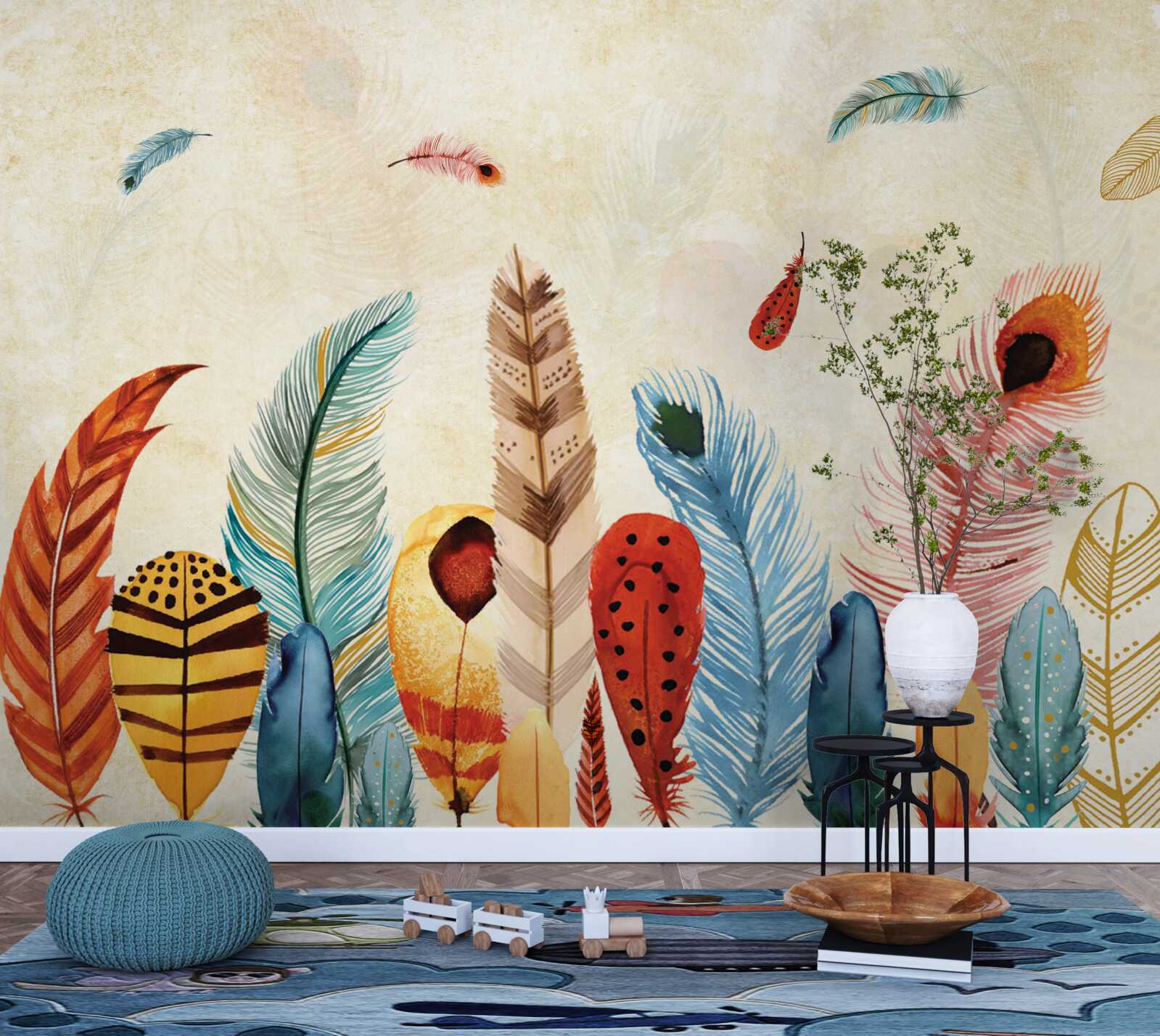 Fototapeta kmeňové ozdobné perie