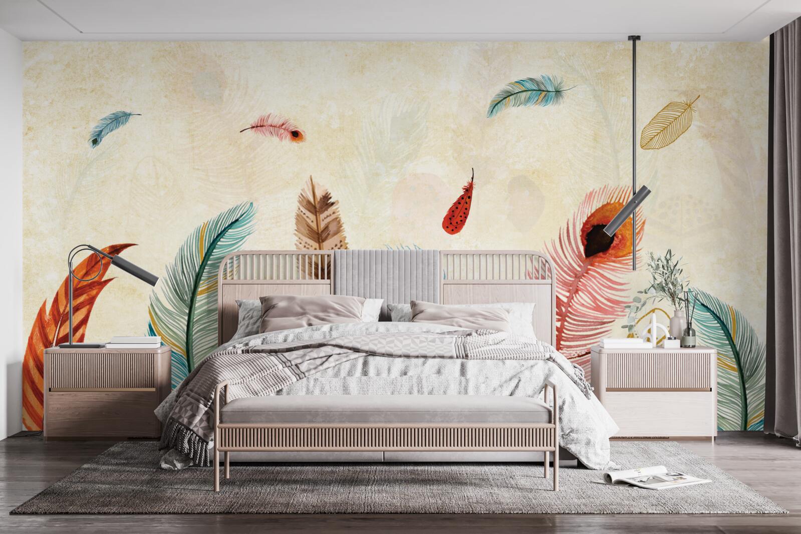 Fototapeta kmeňové ozdobné perie