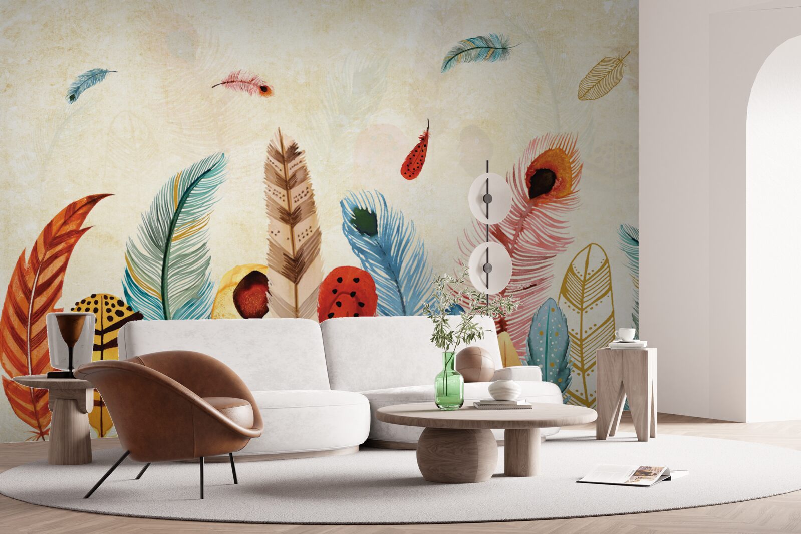 Fototapeta kmeňové ozdobné perie