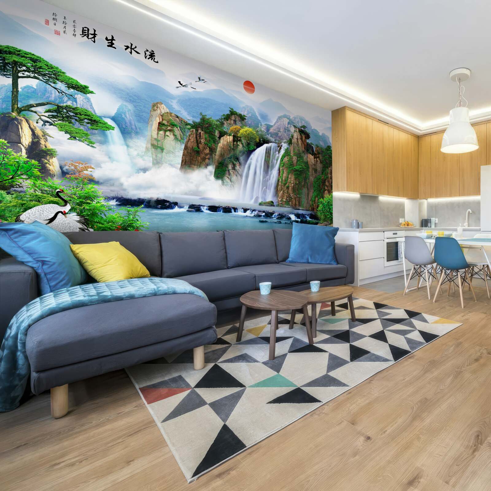 Fototapeta magický pohľad na prírodu a vodopád