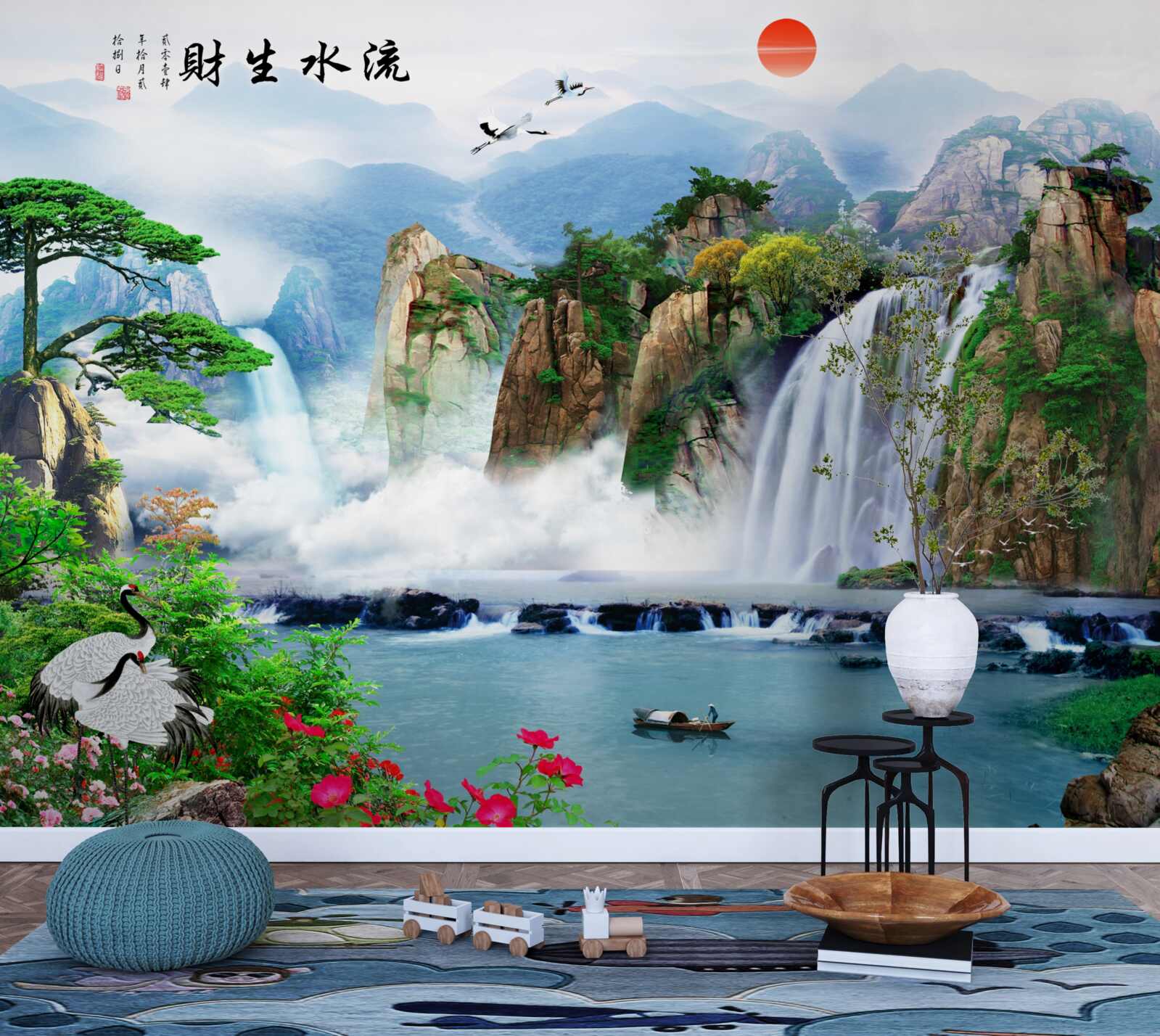 Fototapeta magický pohľad na prírodu a vodopád