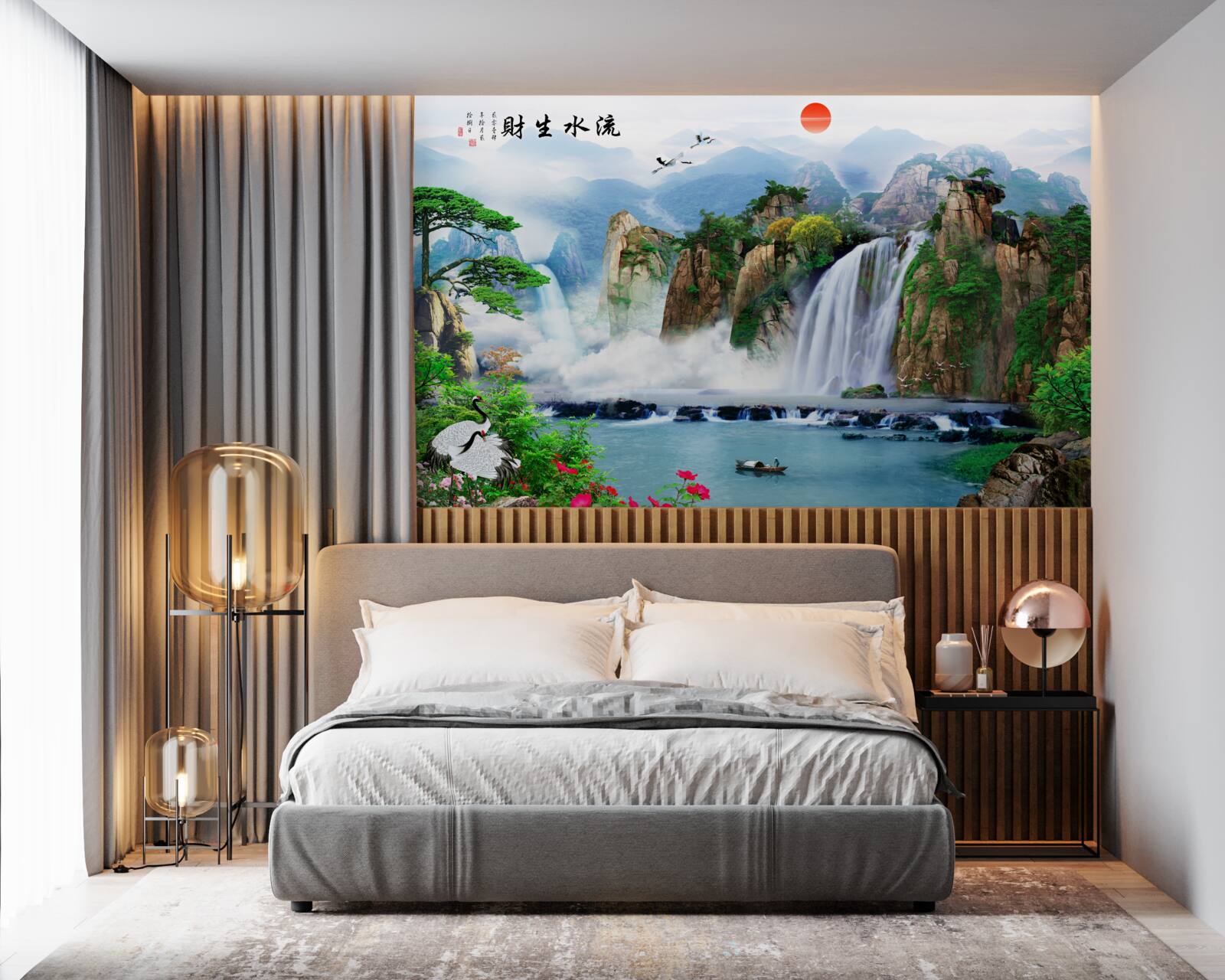 Fototapeta magický pohľad na prírodu a vodopád