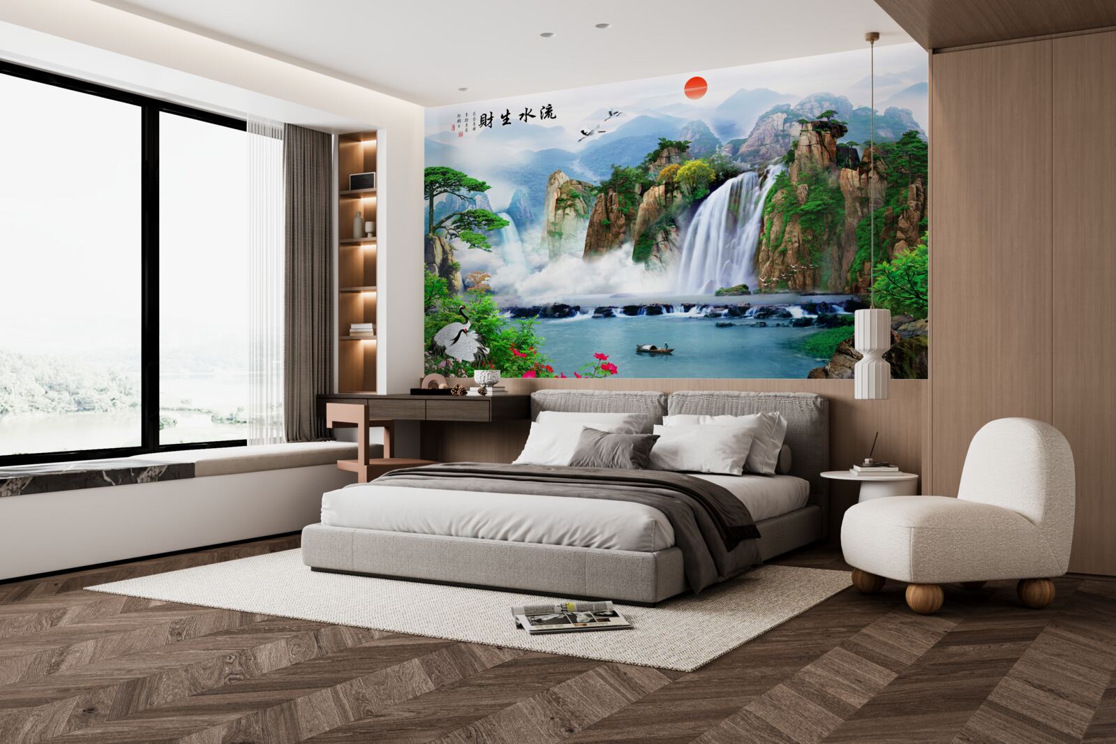 Fototapeta magický pohľad na prírodu a vodopád