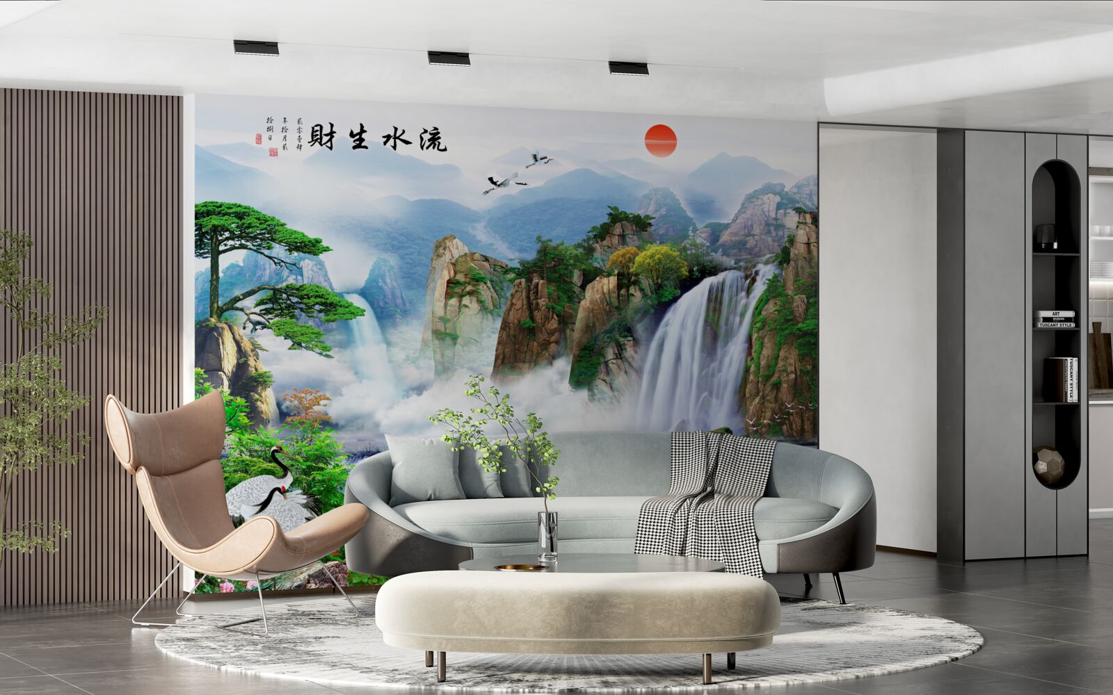 Fototapeta magický pohľad na prírodu a vodopád