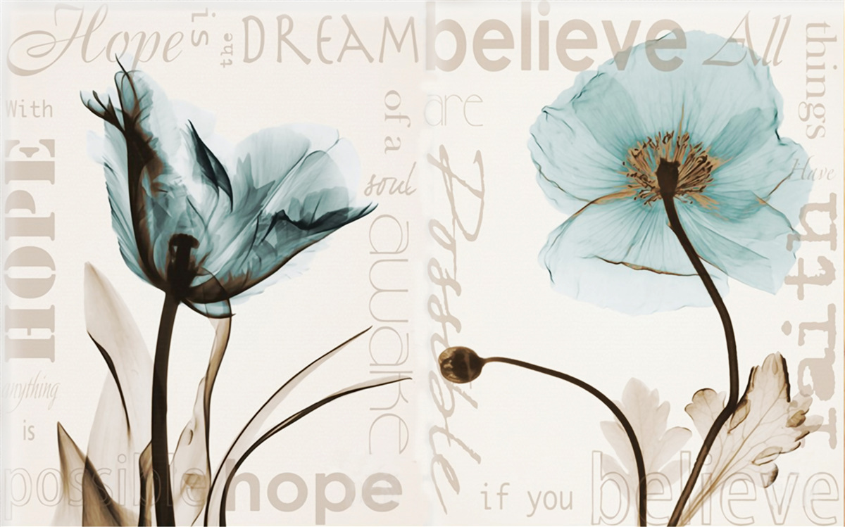 Fototapeta jemne tyrkysové maky