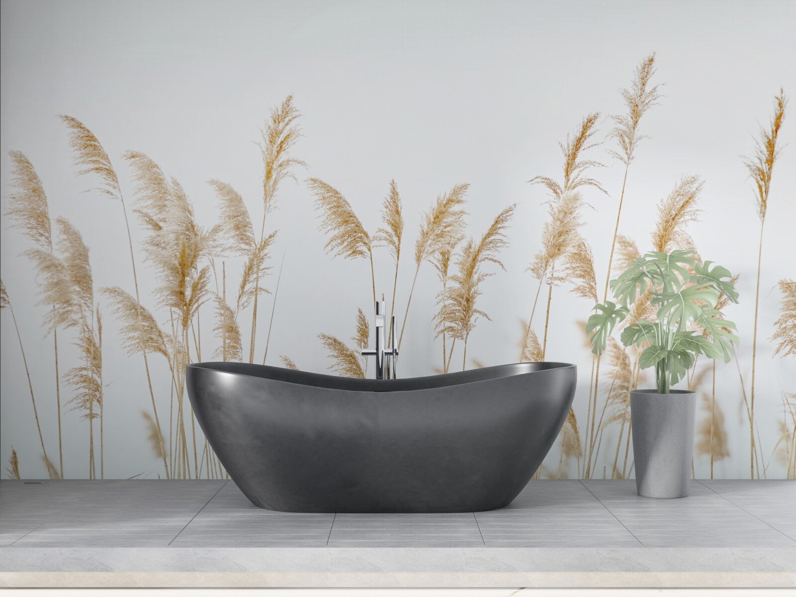 Fototapeta hmla medzi trstinou