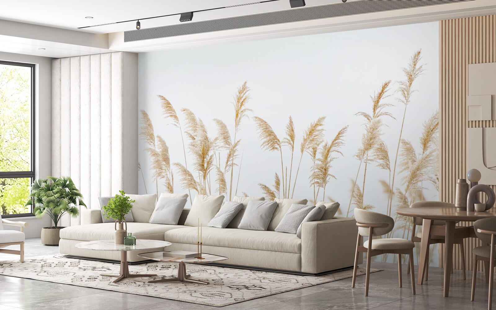 Fototapeta hmla medzi trstinou