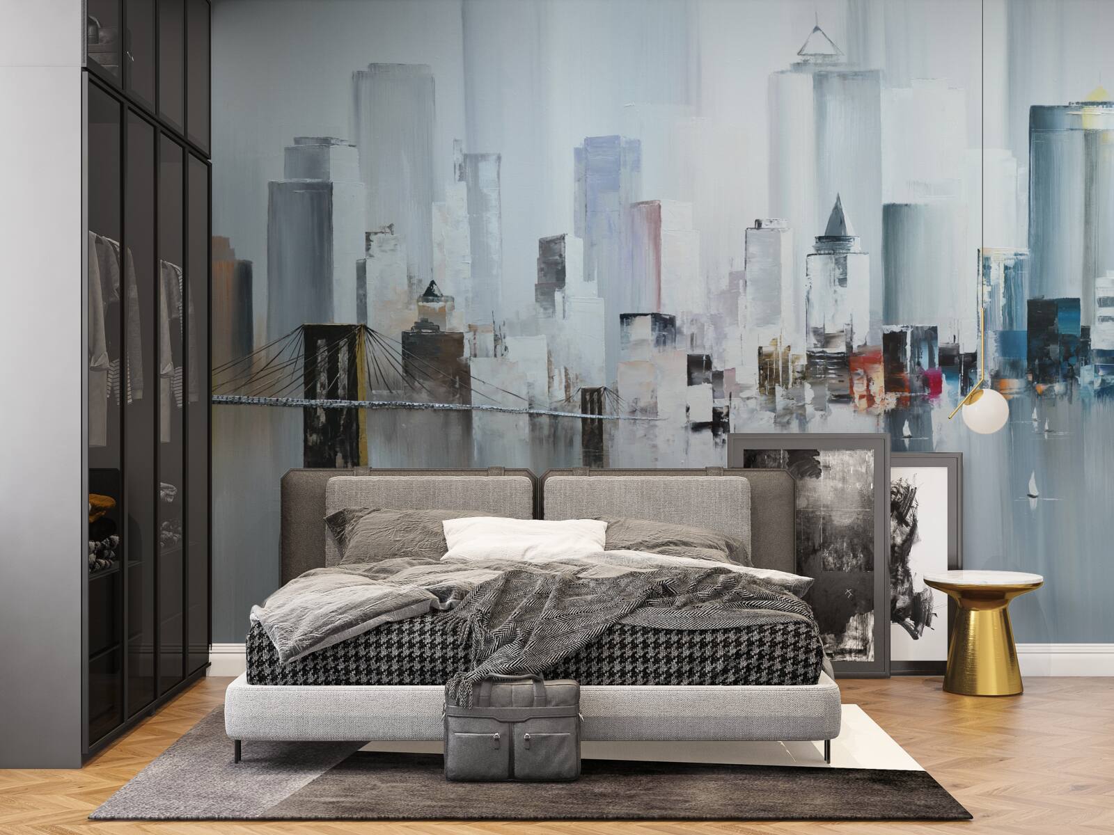 Fototapeta počas daždivého počasia v new yorku