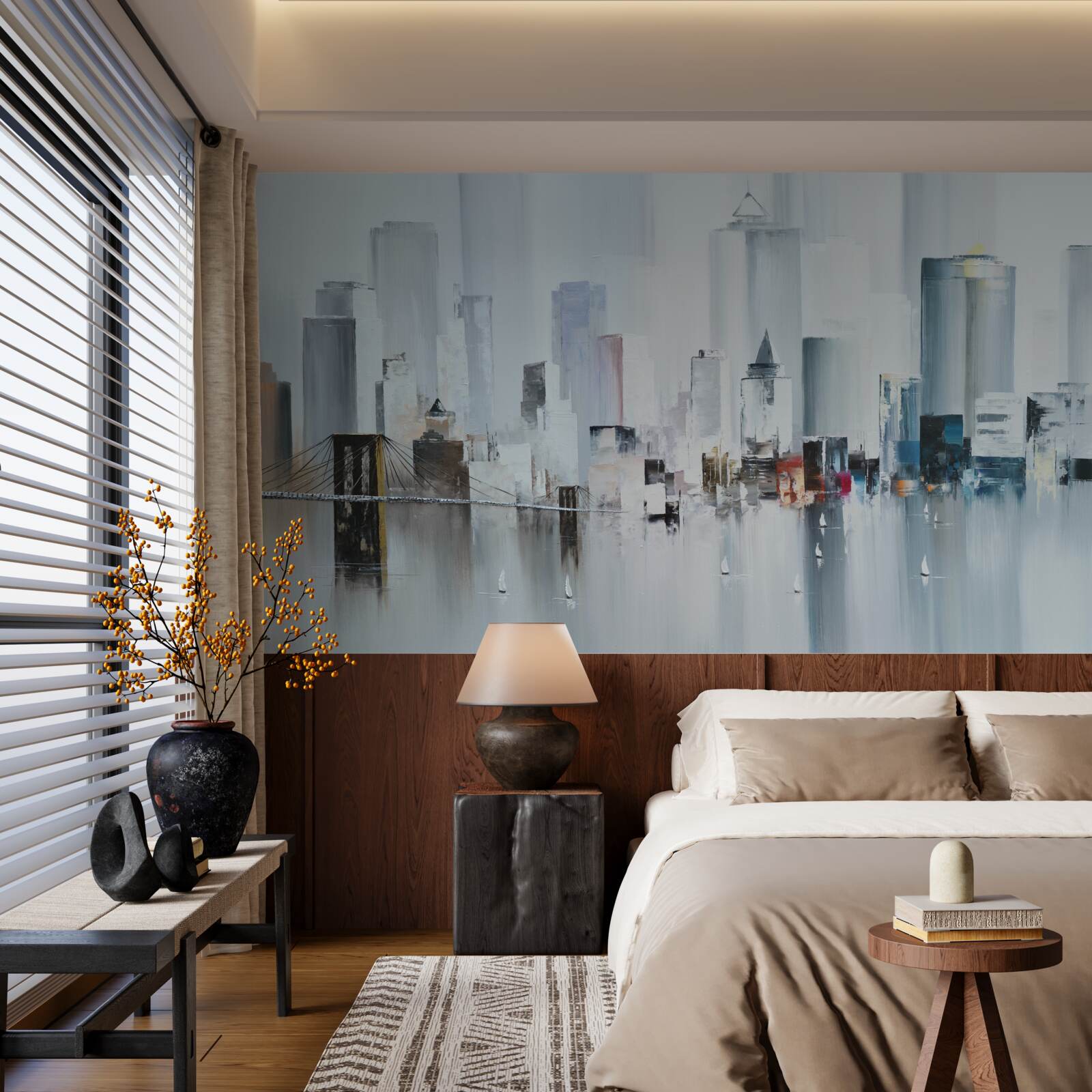 Fototapeta počas daždivého počasia v new yorku