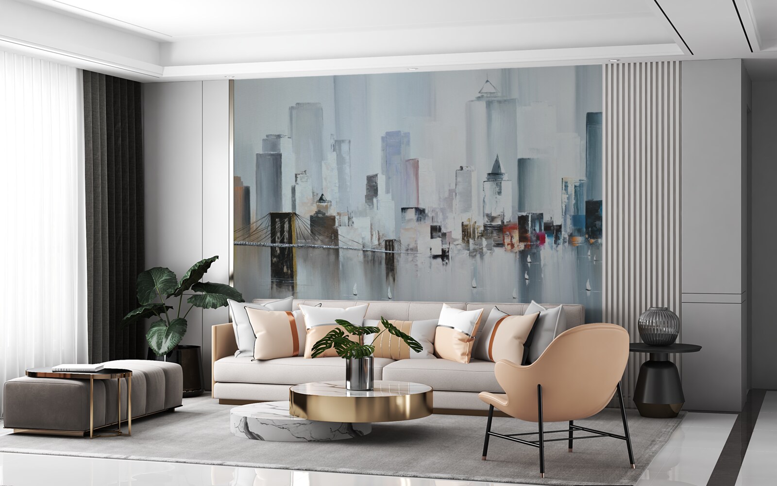 Fototapeta počas daždivého počasia v new yorku