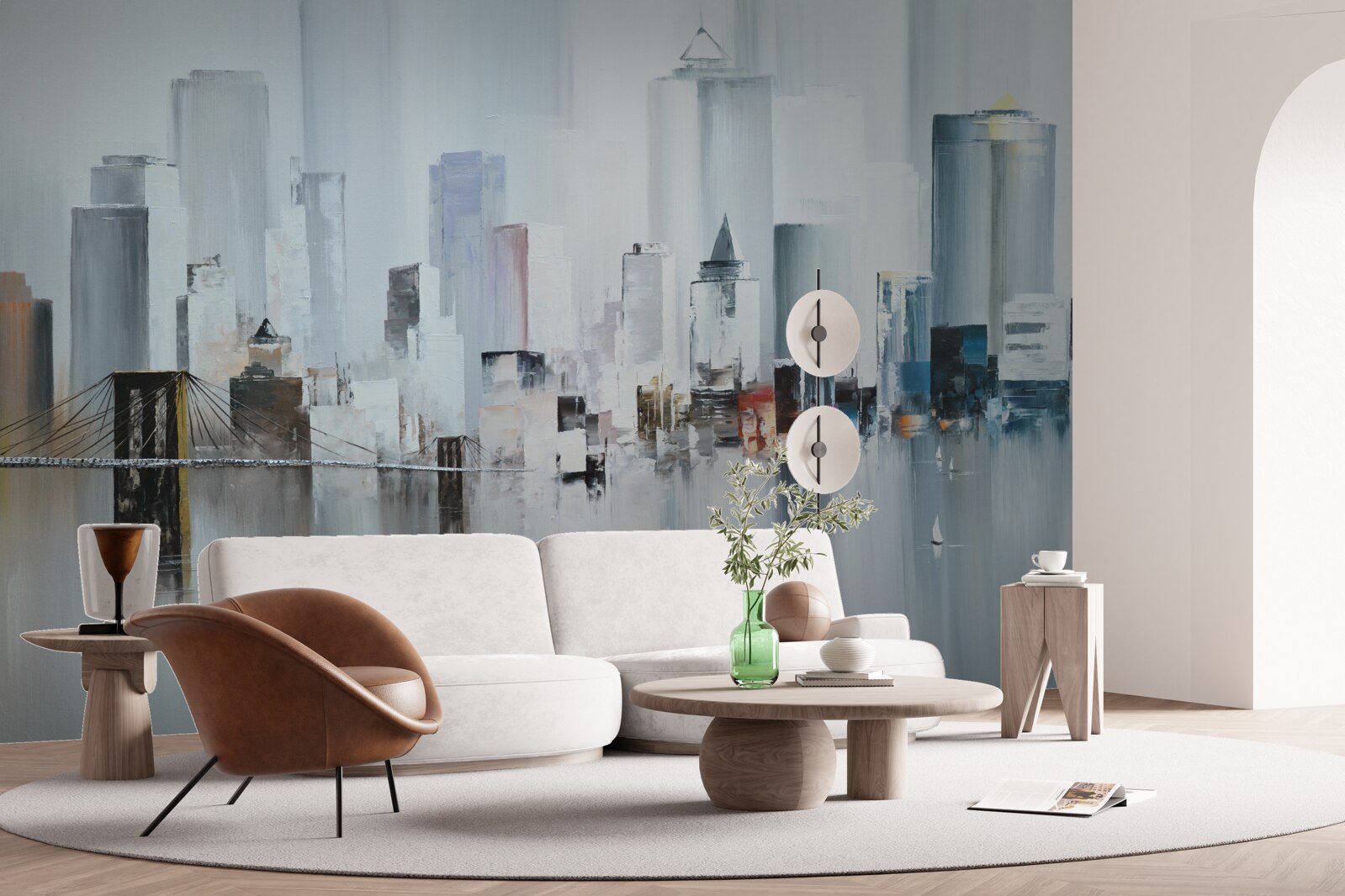 Fototapeta počas daždivého počasia v new yorku