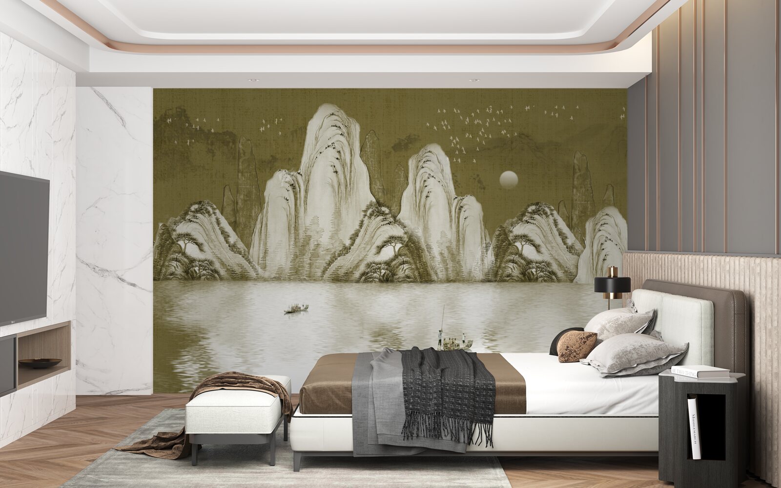 Fototapeta večer spev rybárov