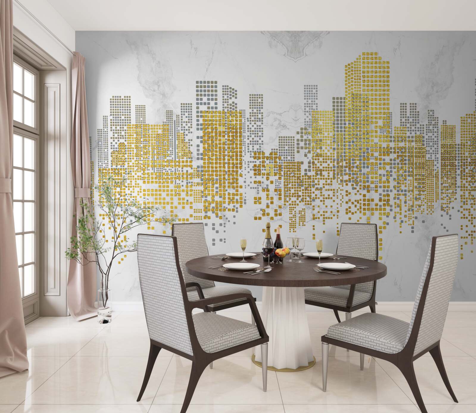 Fototapeta mestské budovy