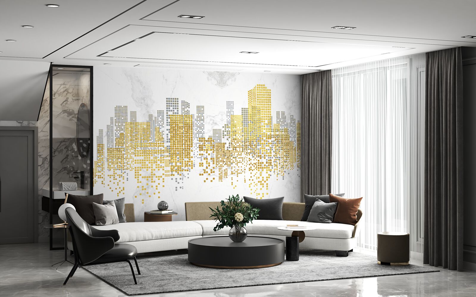 Fototapeta mestské budovy