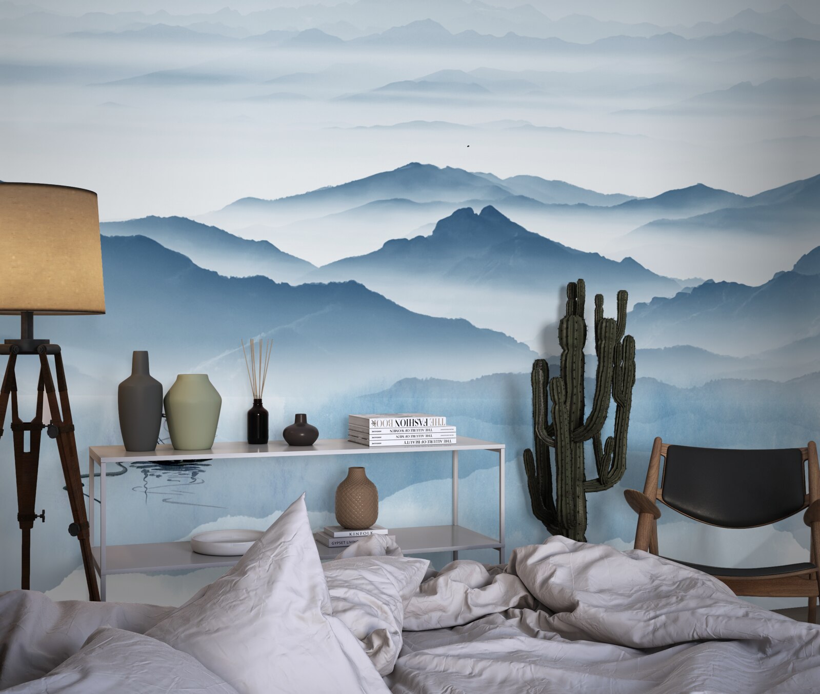 Fototapeta Rybolov na horskom jazere