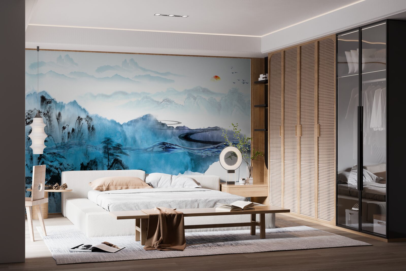 Fototapeta horská rybárska dedina