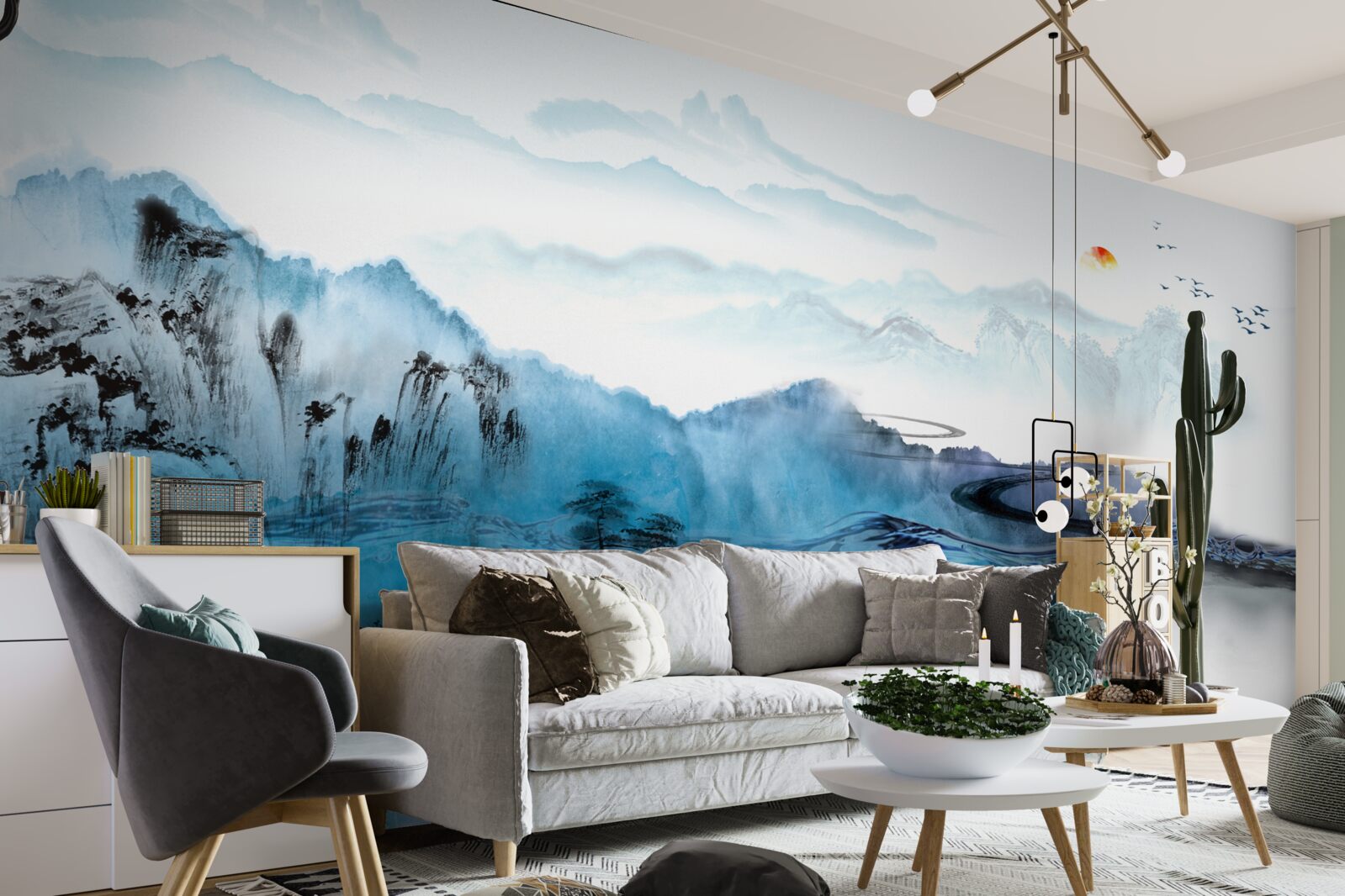 Fototapeta horská rybárska dedina