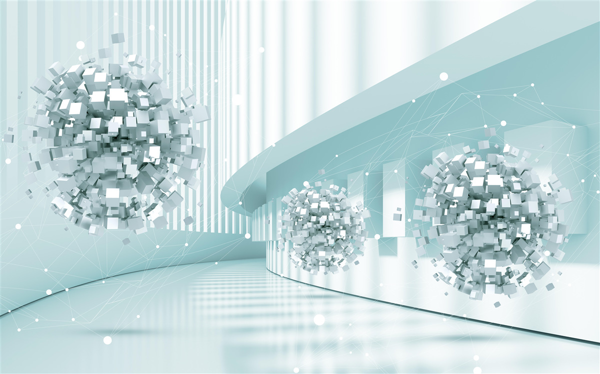 Fototapeta neviditeľné gule kĺžu po trajektórii