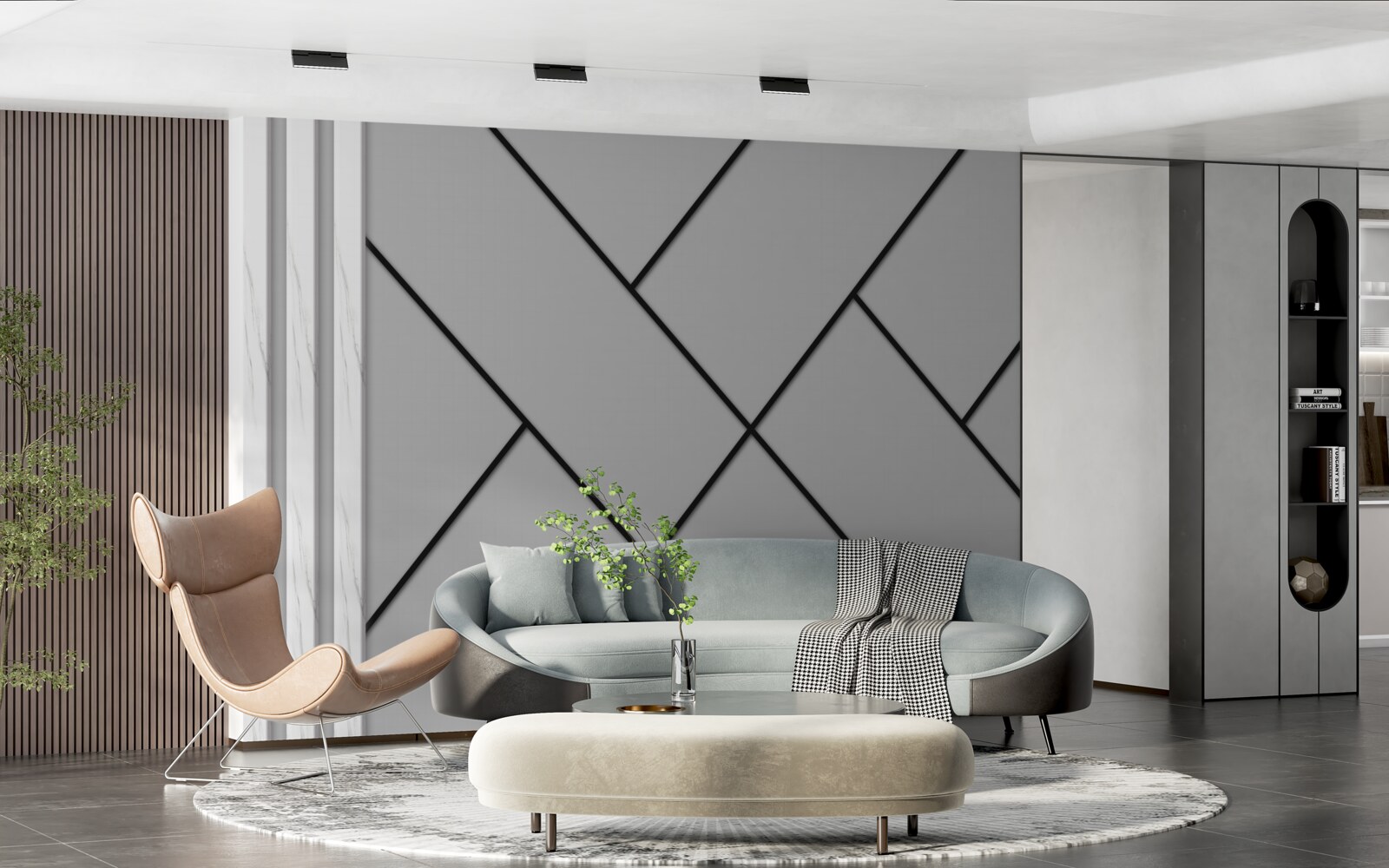 Fototapeta križovanie priamych trajektórií