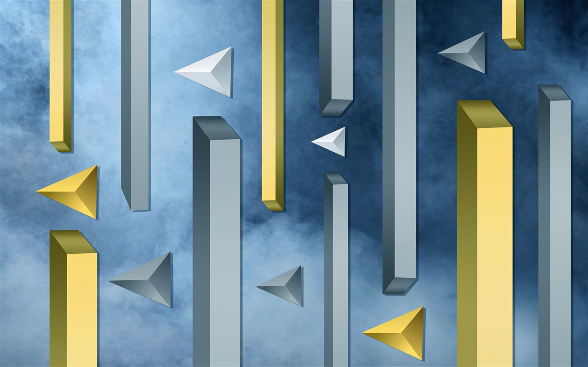 Fototapeta kŕdeľ vtákov proti modrej oblohe