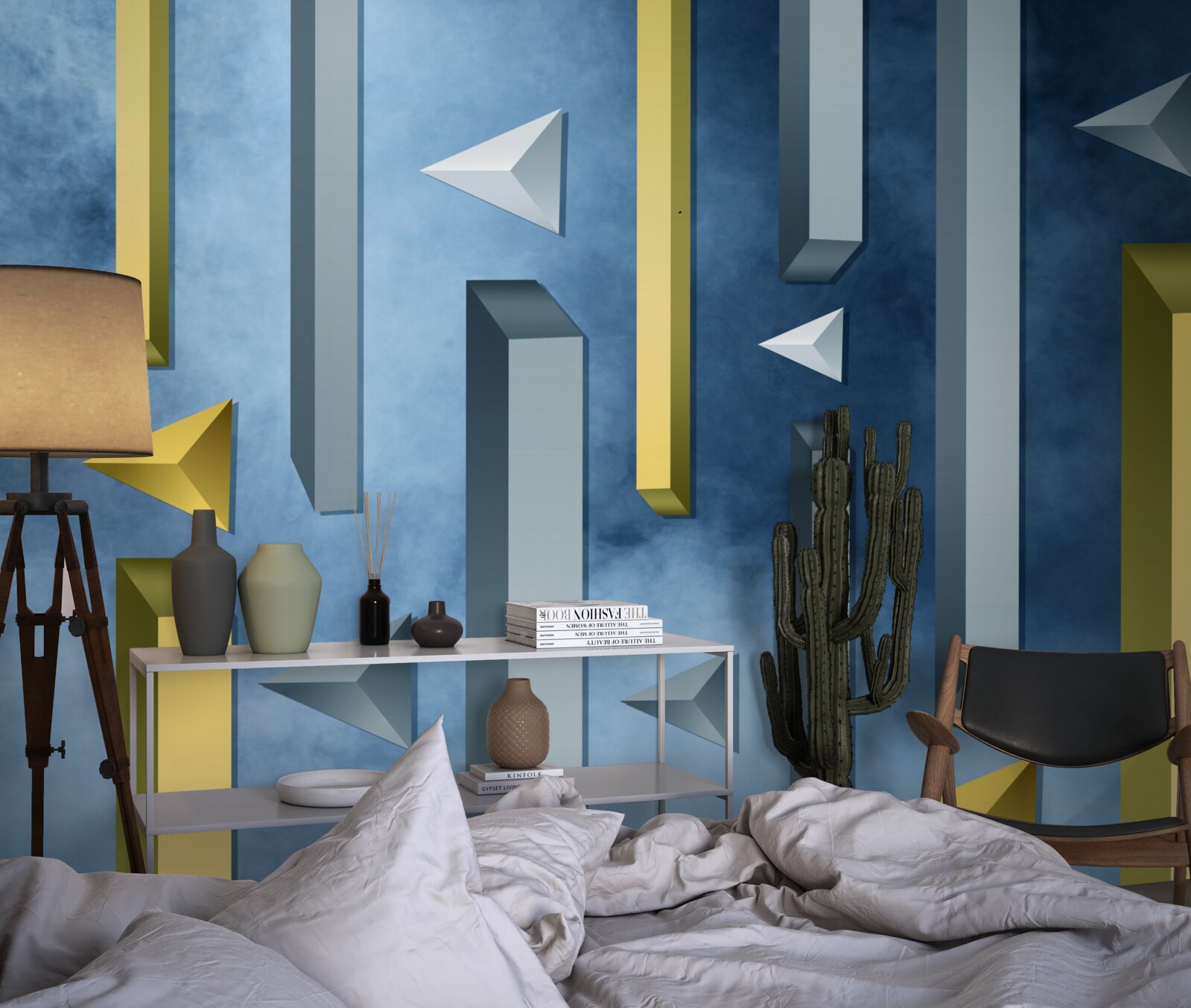 Fototapeta kŕdeľ vtákov proti modrej oblohe