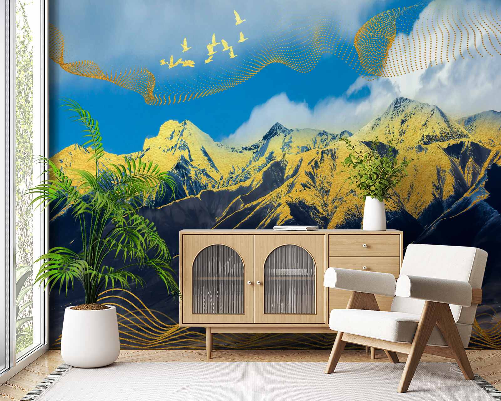 Fototapeta vrchol zlaté štíty pohorí