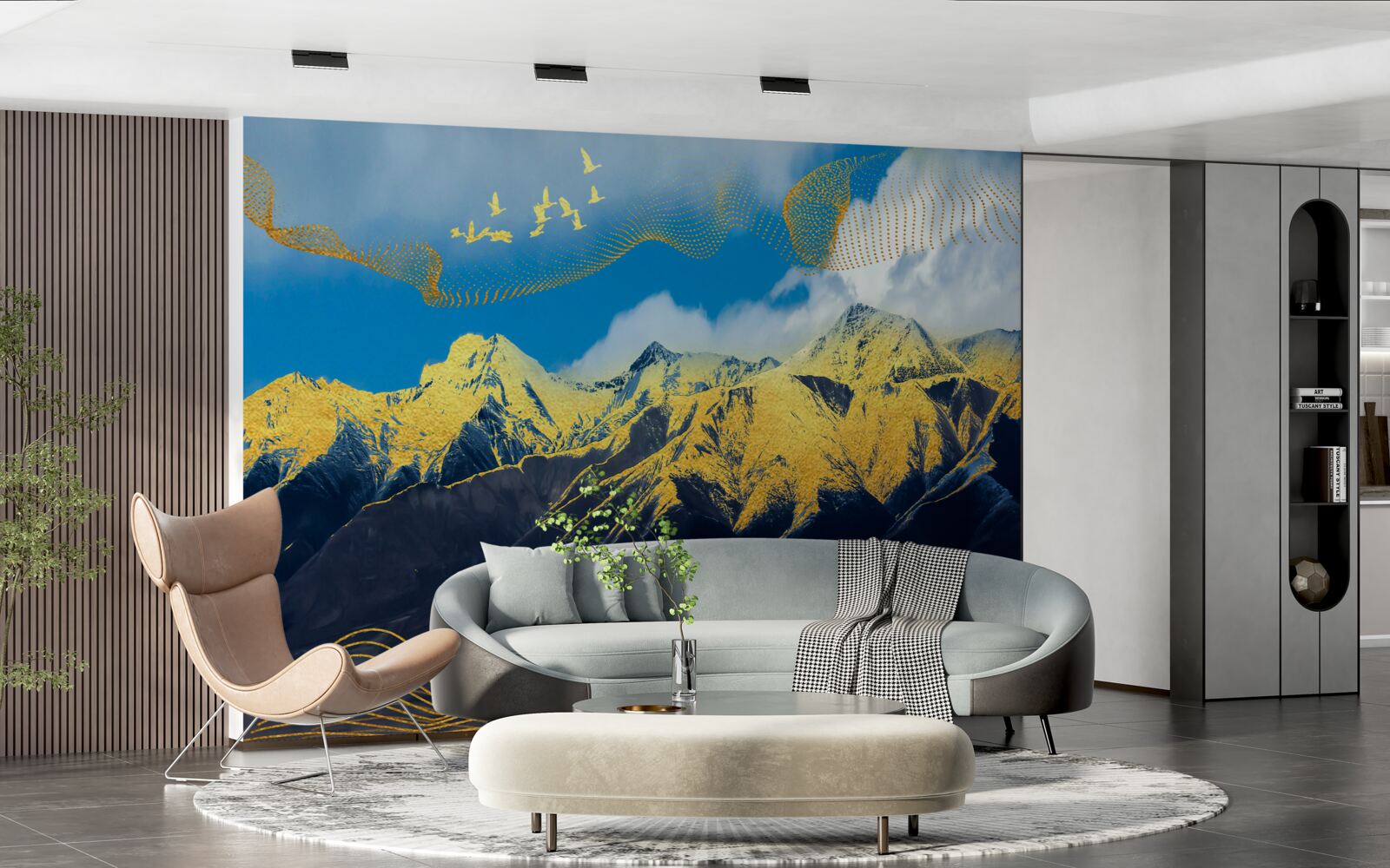 Fototapeta vrchol zlaté štíty pohorí