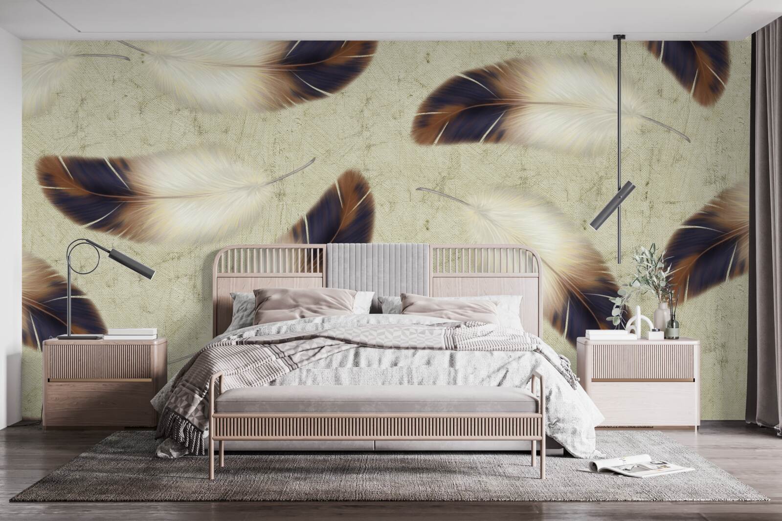 Fototapeta nádherné pozadie peria