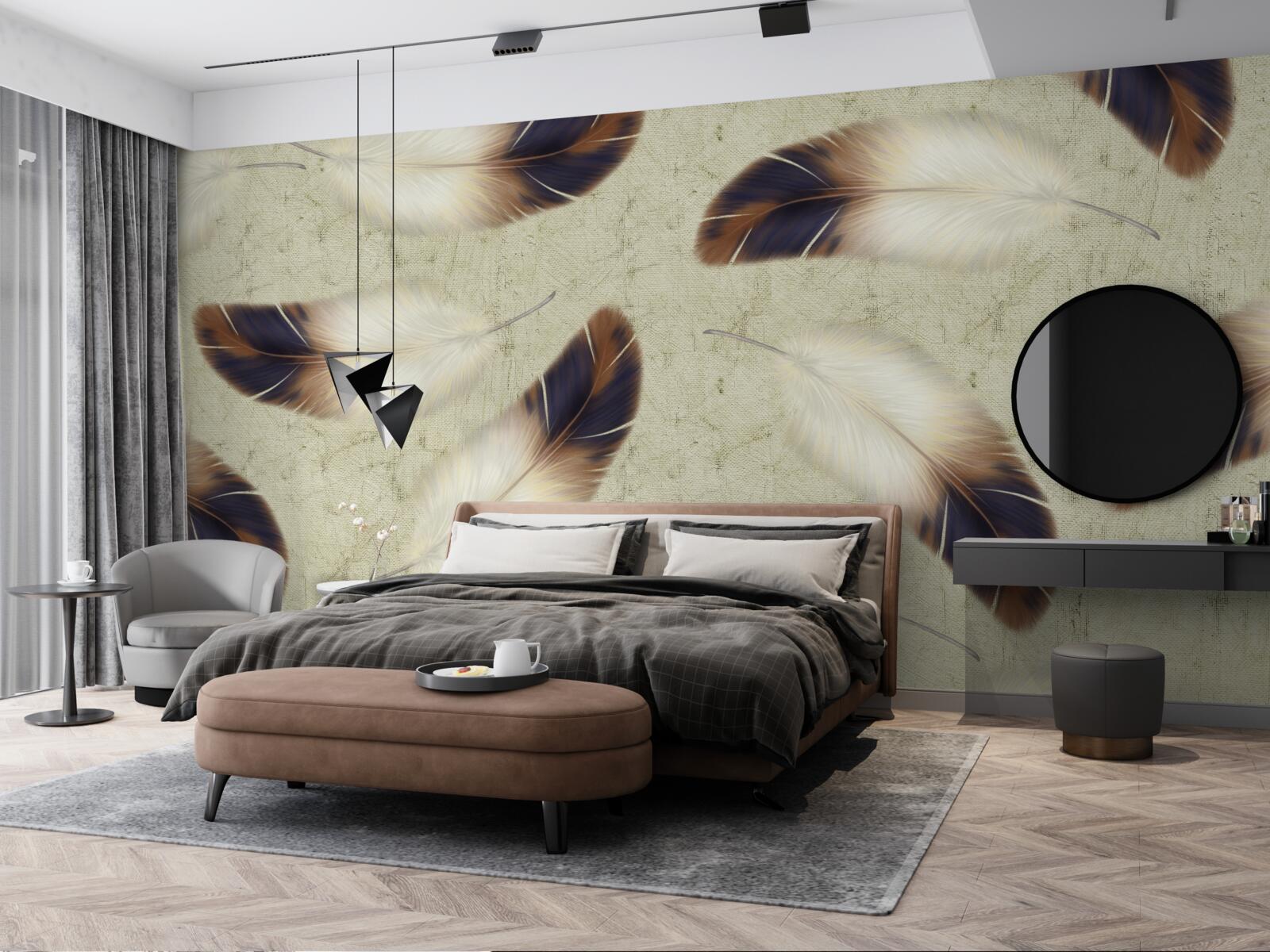 Fototapeta nádherné pozadie peria