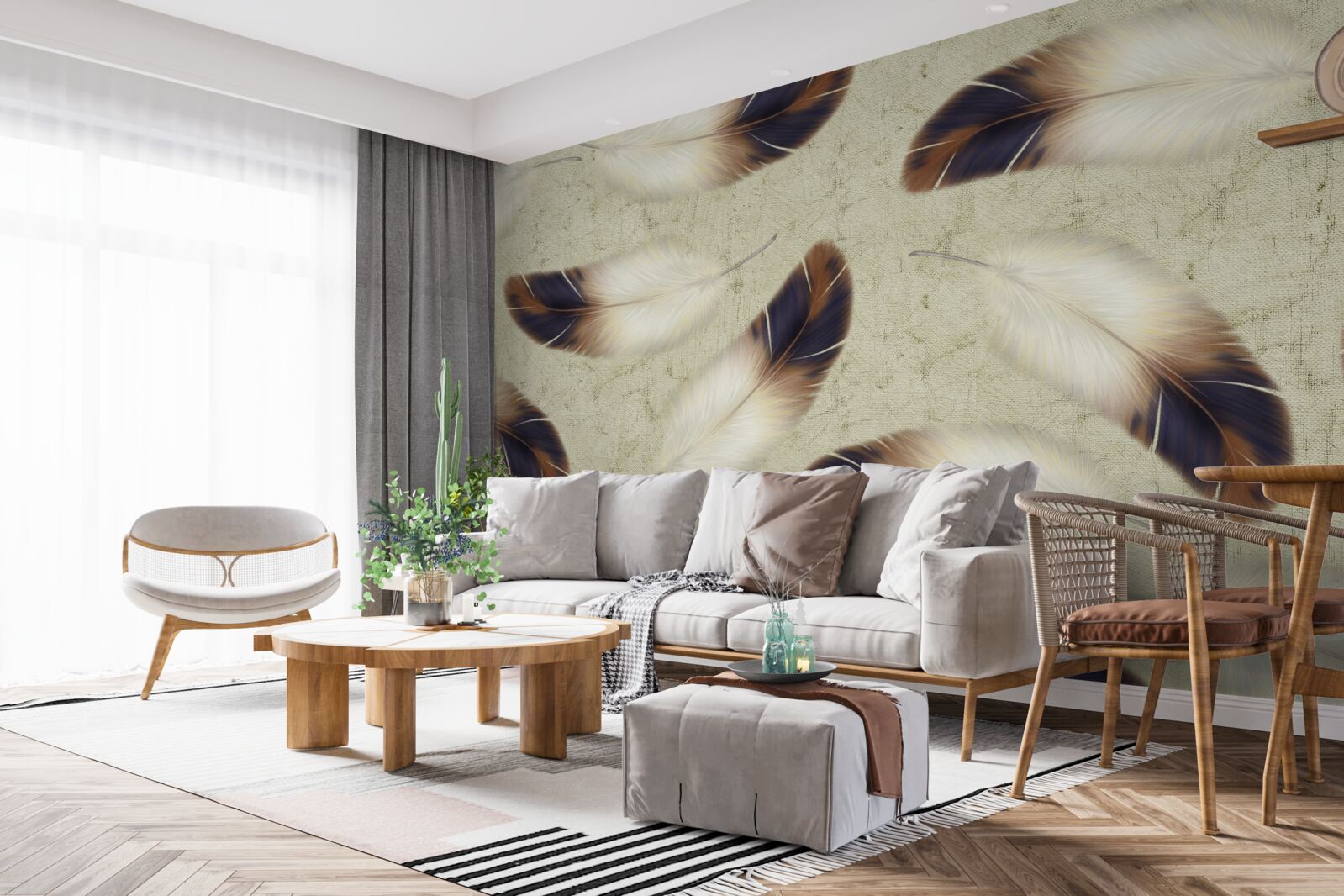 Fototapeta nádherné pozadie peria