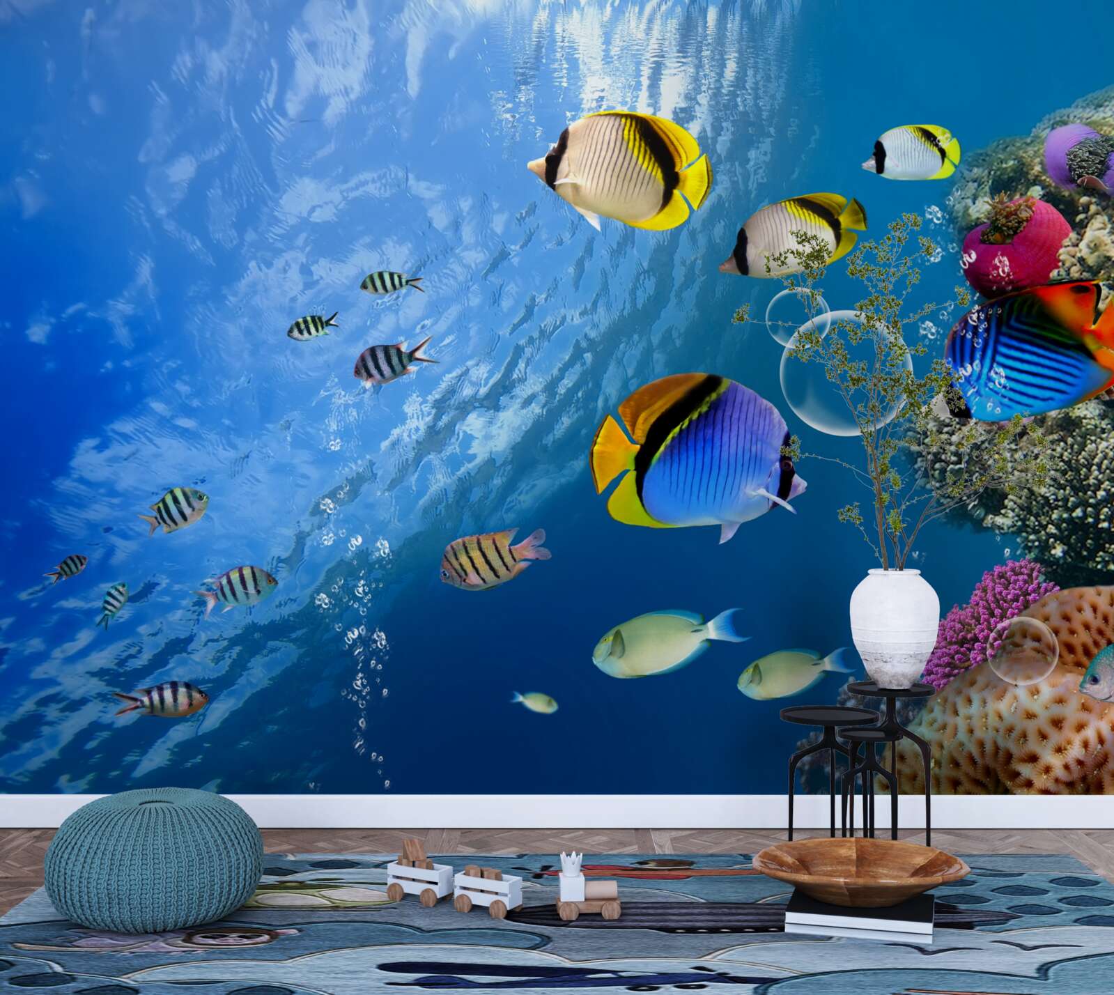 Fototapeta jasná ryba v pokojnej vode