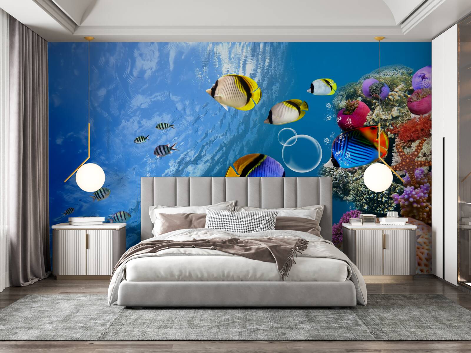 Fototapeta jasná ryba v pokojnej vode