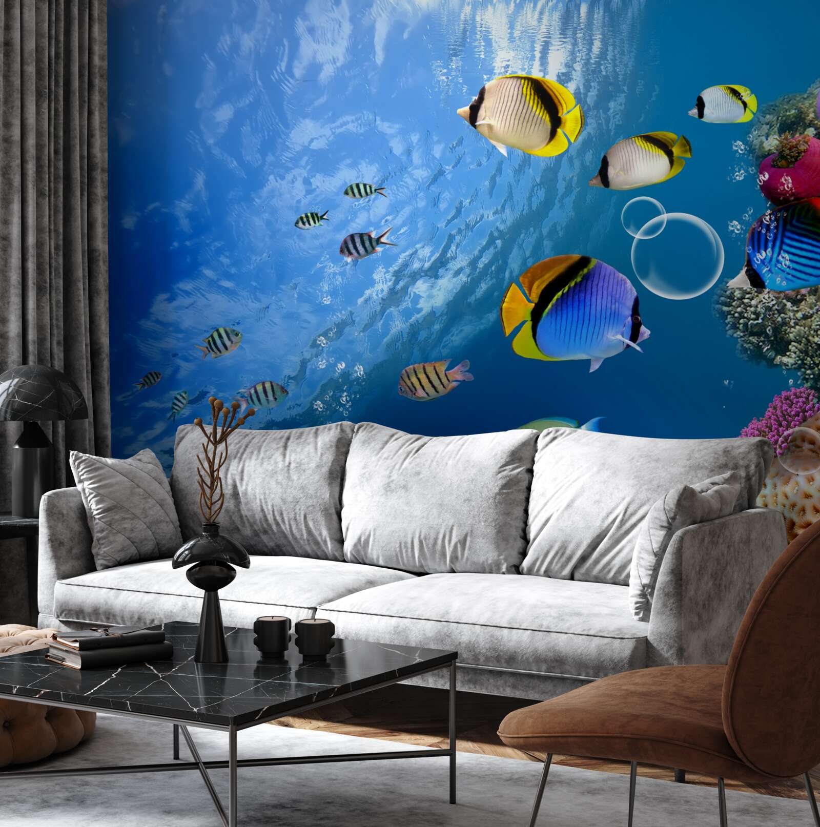 Fototapeta jasná ryba v pokojnej vode