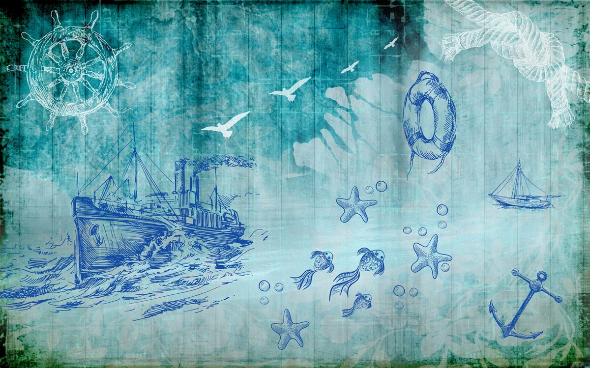 Fototapeta Život na lodi a v oceáne