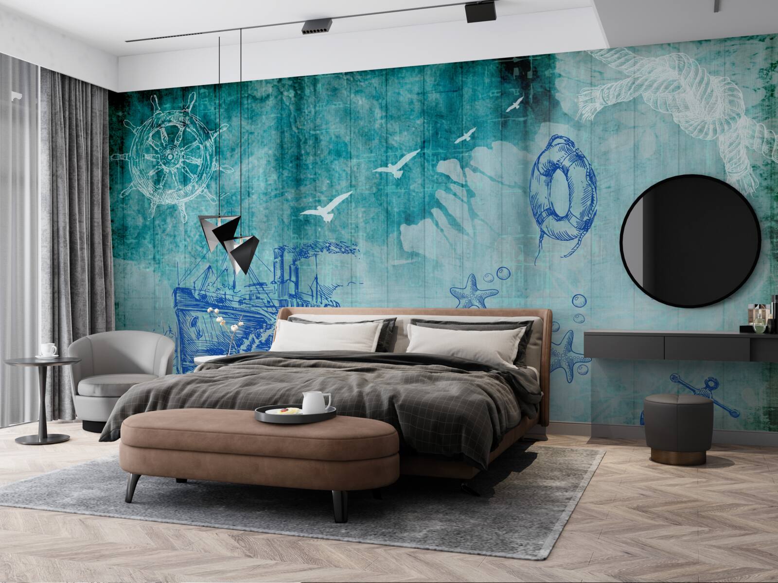 Fototapeta Život na lodi a v oceáne