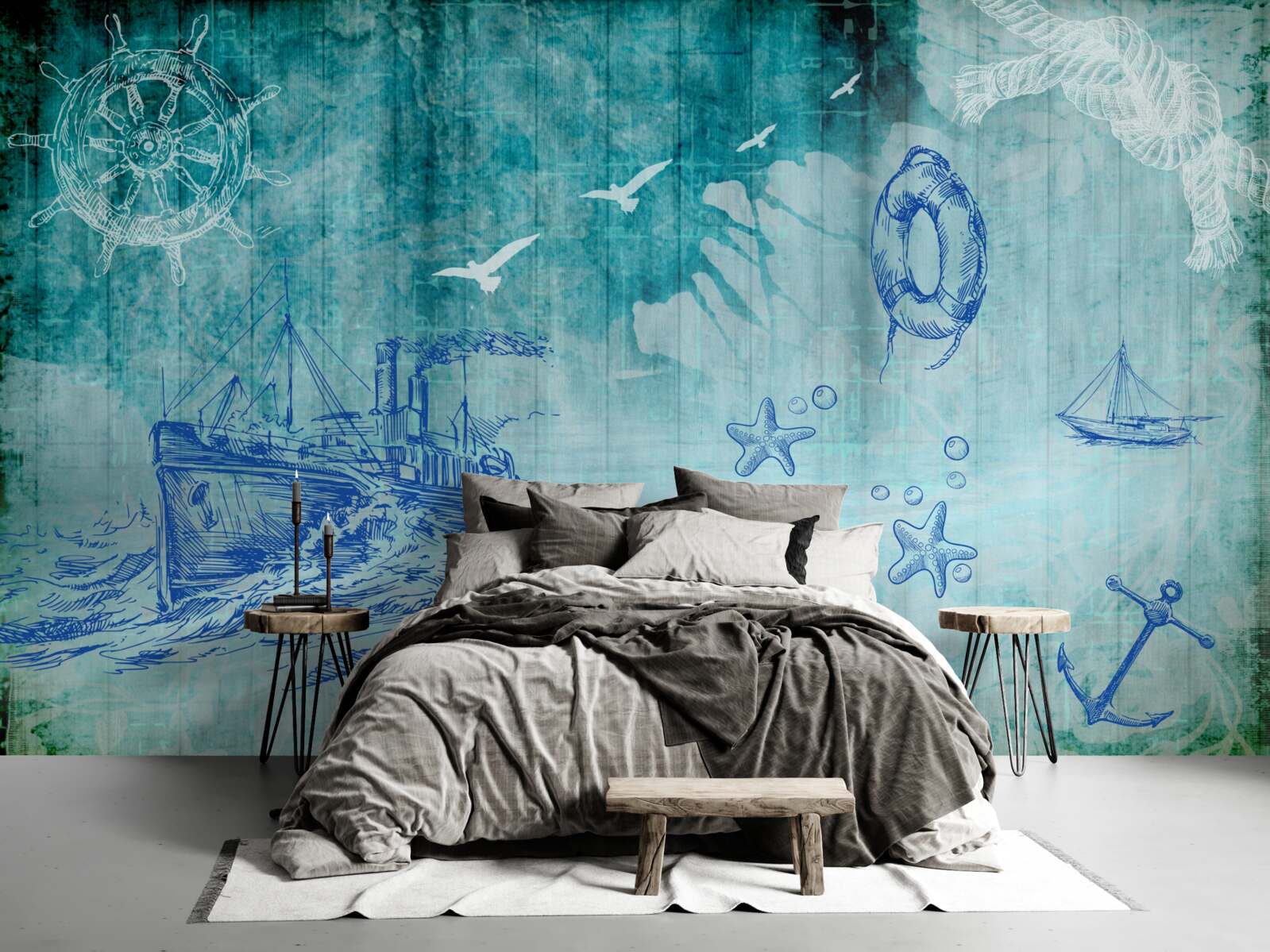 Fototapeta Život na lodi a v oceáne