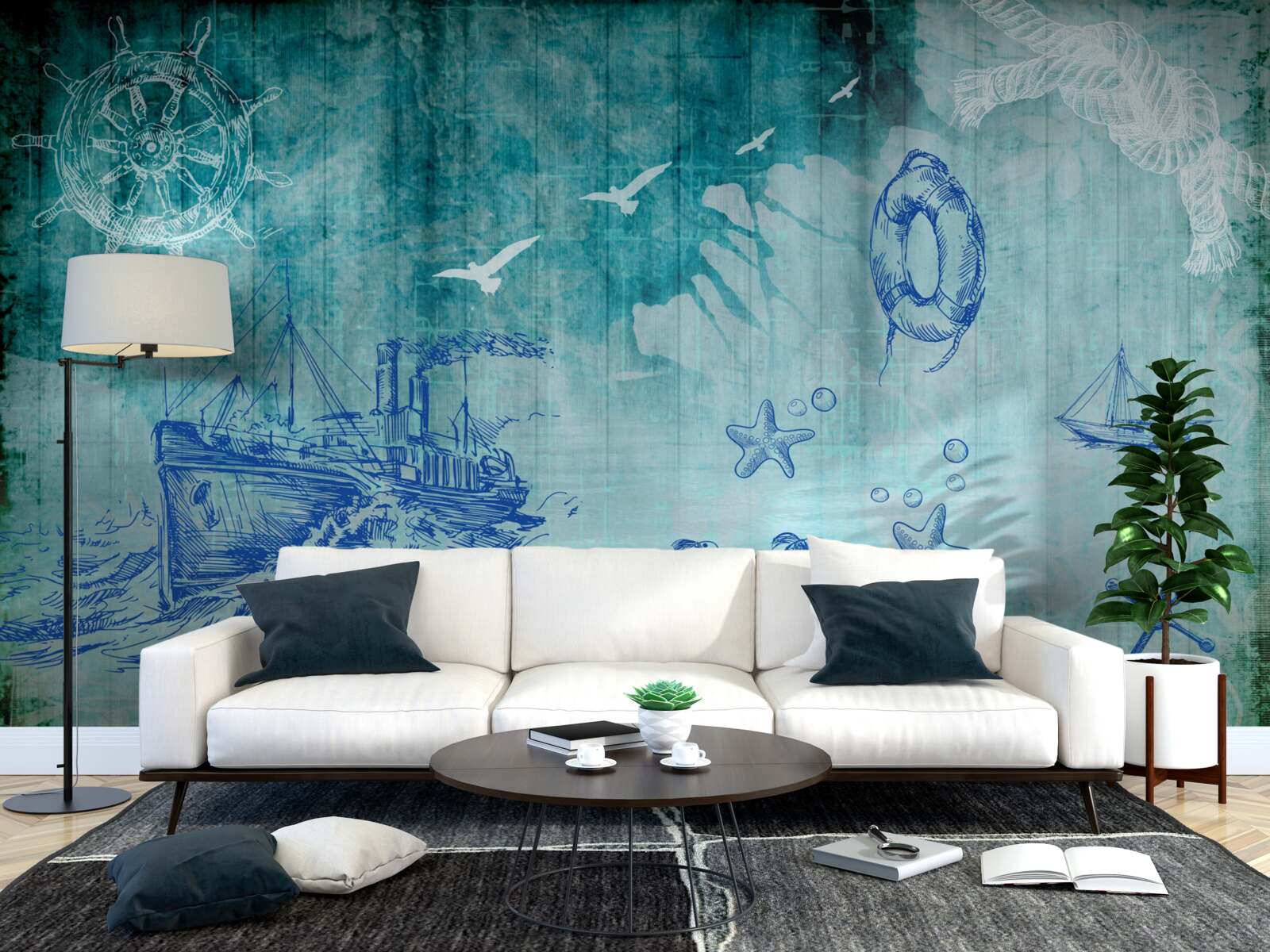 Fototapeta Život na lodi a v oceáne