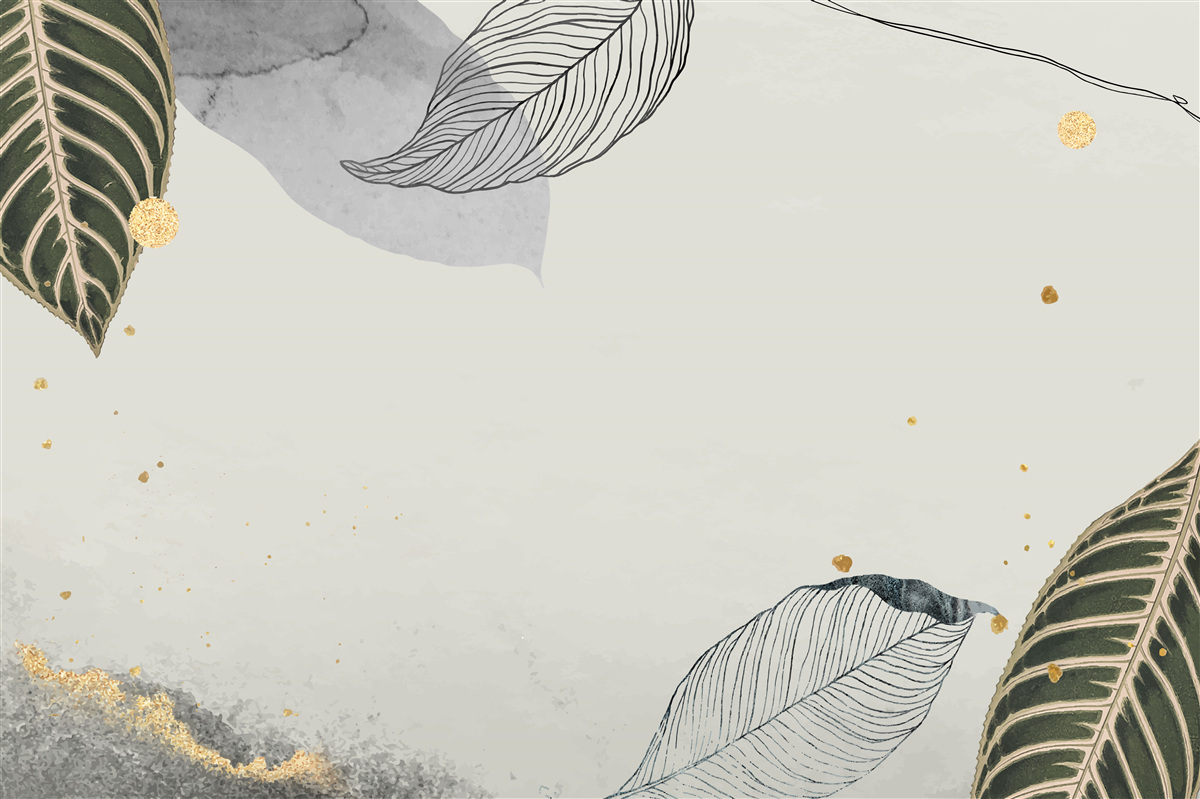 Fototapeta veľké tropické listy sú umiestnené na sivom pozadí