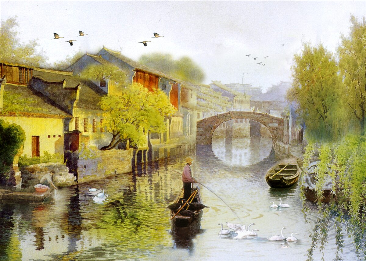 Fototapeta akvarely zobrazujúce lesné kvety