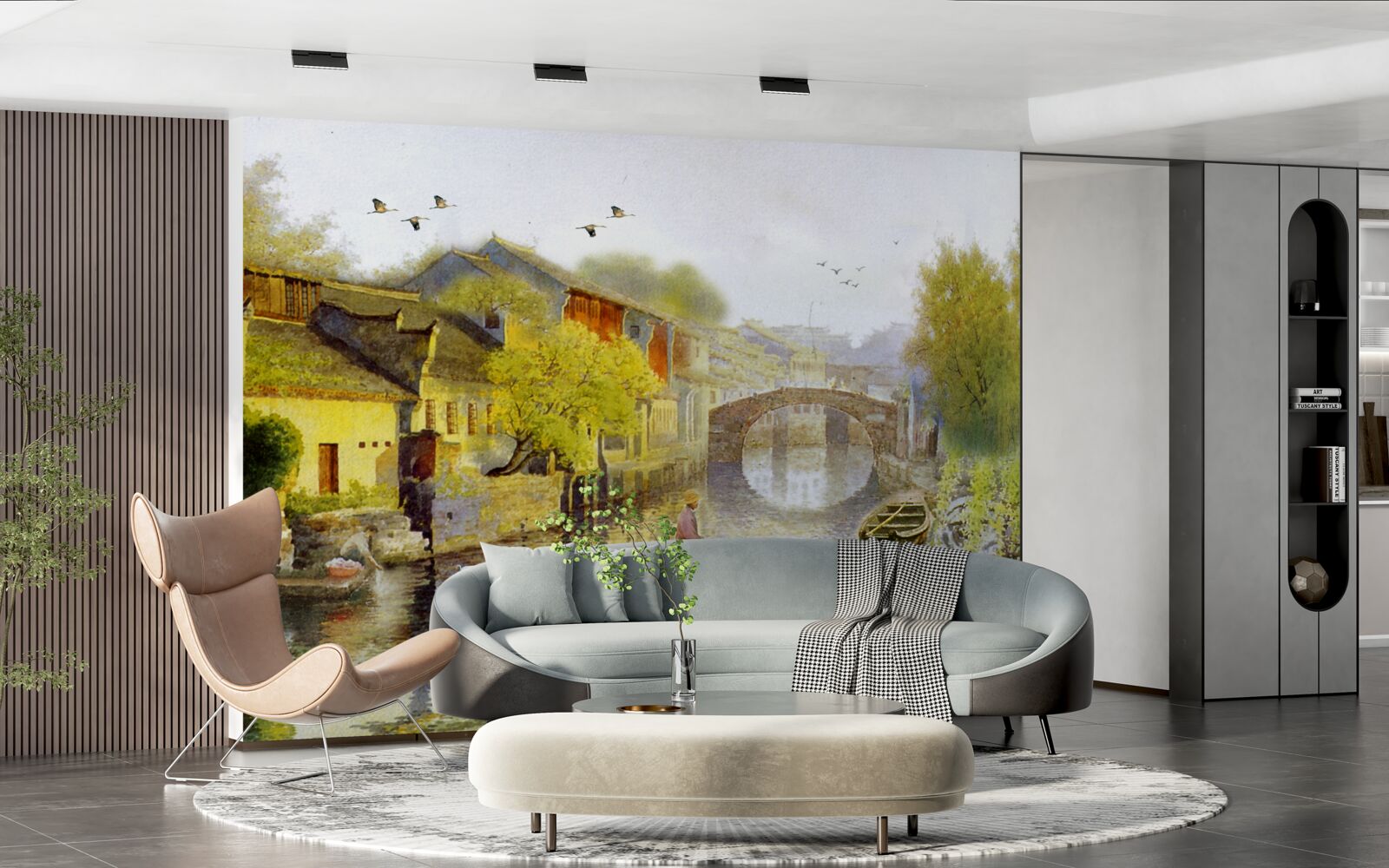 Fototapeta akvarely zobrazujúce lesné kvety