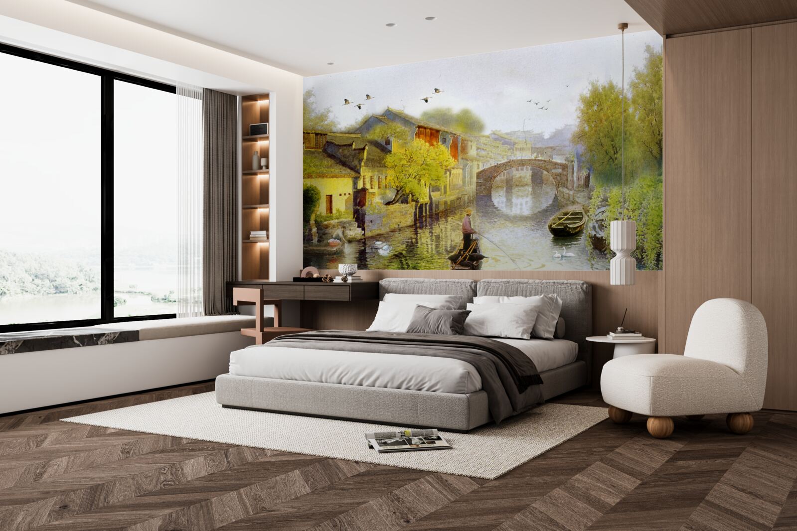 Fototapeta akvarely zobrazujúce lesné kvety