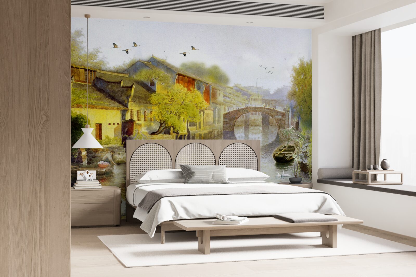 Fototapeta akvarely zobrazujúce lesné kvety