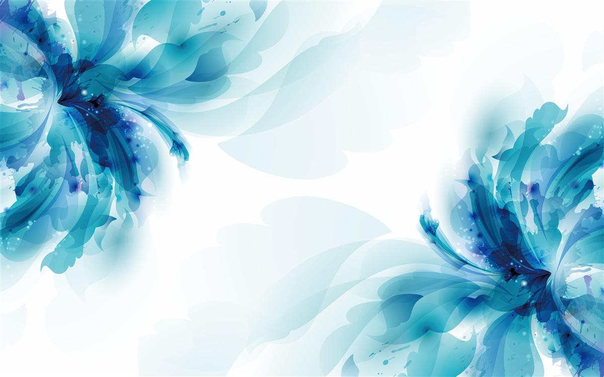 Fototapeta dva veľké nakreslené modré púčiky