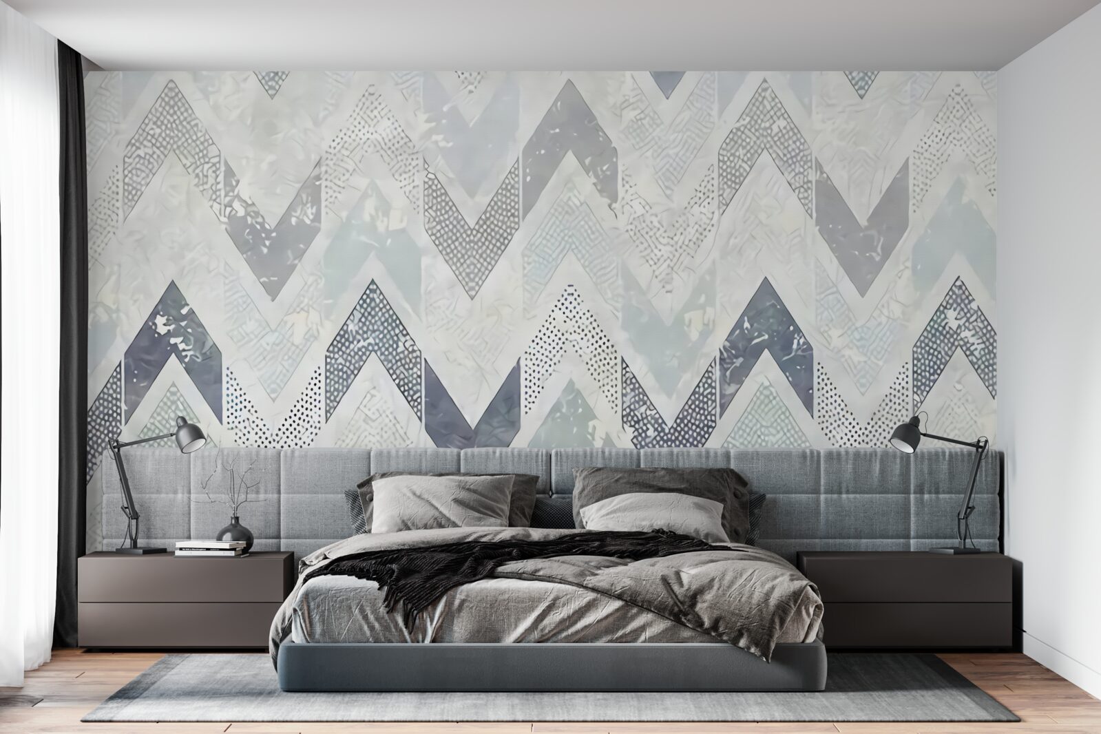 Fototapeta studené línie prebiehajúce cik-cak