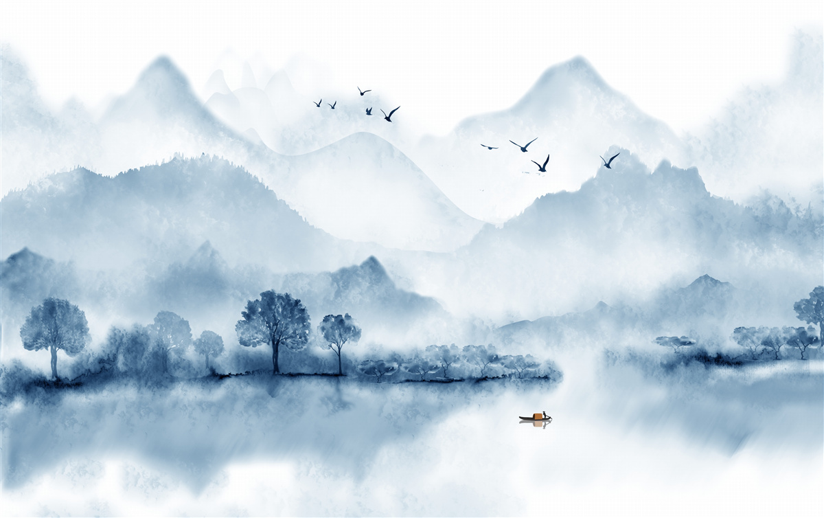 Fototapeta pokoj na horskom rybníku