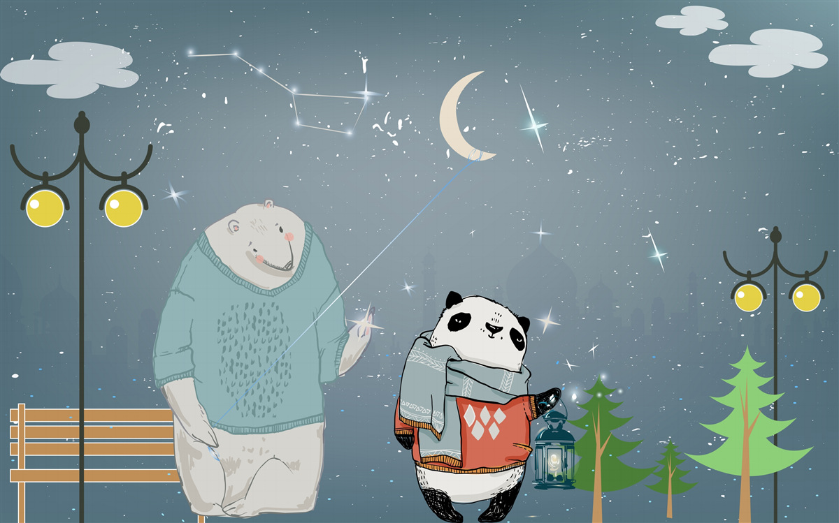 Fototapeta večerná prechádzka okolo miškina